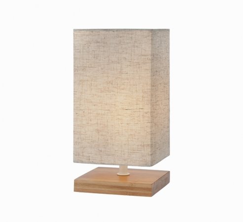 FOUR Redo - stolná lampička - drevo/kov/textil - 250mm